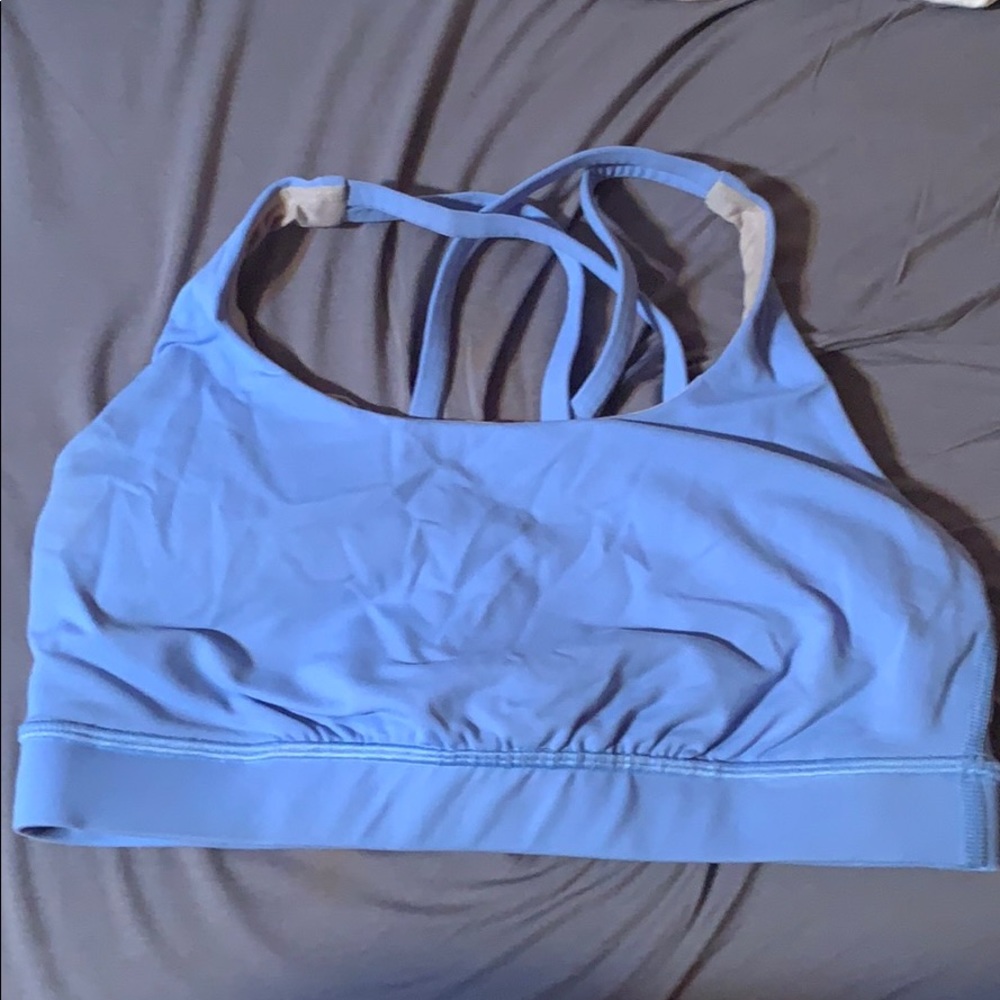 Lululemon blue cross cross bra. Size 6